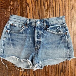 AGOLDE Parker Denim Cut-off shorts